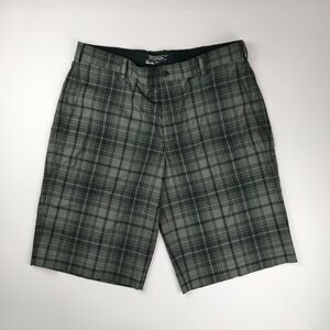 Nike Golf Tour Performance Gray Plaid Shorts Mens 35 Dri-Fit Golf Casual Wear